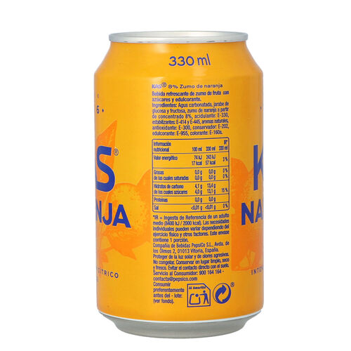 KAS NARANJA LATA 330ML image number