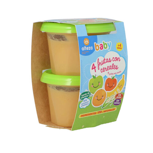 Potito frutas cereales ALTEZA pack 2x200g image number