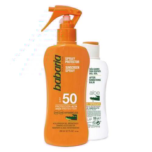 Spray protector aloe hydra spf50 BABARIA 200ml+after image number