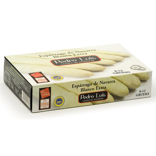 Esp&aacute;rragos de NAVARRA Blanco Extra PEDRO   LUIS 8-12 grueso 390g image number