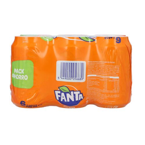 FANTA NARANJA 33cl  PACK 6 LATAS image number