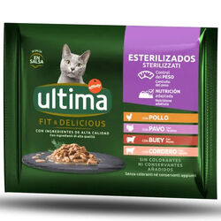 ALIMENTO HUMEDO PARA GATO FIT CARNE ULTIMA 4x85g