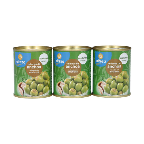 Aceituna ALTEZA rellena anchoa 3x120g image number