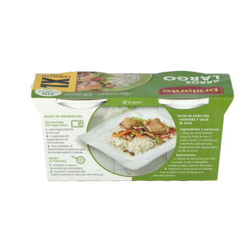 Arroz BRILLANTE Largo XL 2x200g image number