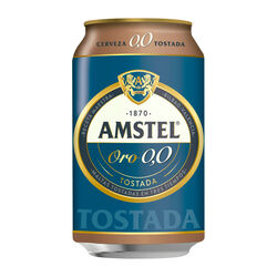 Cerveza tostada AMSTEL ORO 0,0 33cl