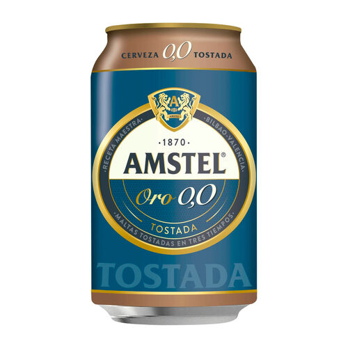 CERVEZA TOSTADA AMSTEL ORO 0,0 33cl image number