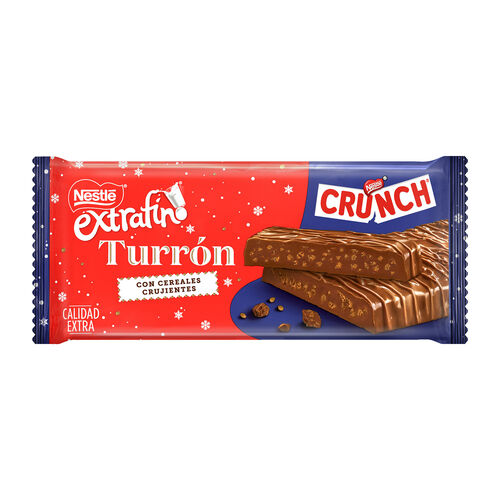 Turr&oacute;n con cereales crujientes CRUNCH Extrafino NESTL&Eacute; 190g image number