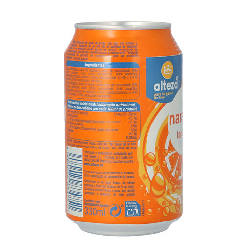 REFRESCO NARANJA 8% ZUMO ALTEZA LATA 33cl image number