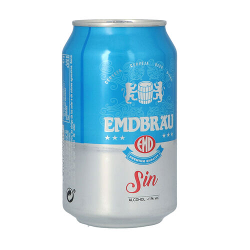 Cerveza EMDBRAU sin alcohol lata 33cl image number