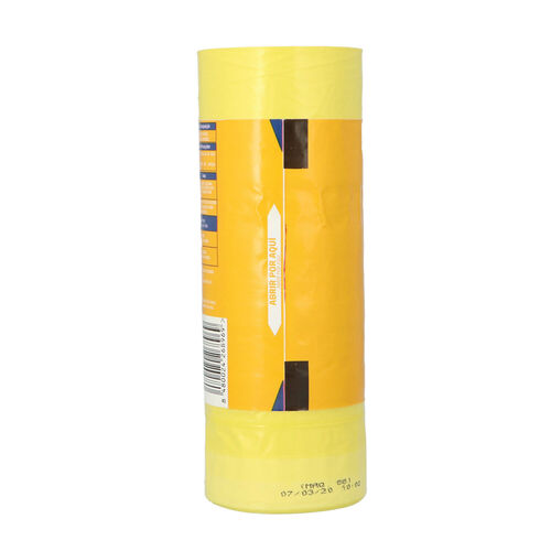 BOLSA DE BASURA AMARILLA AUTOCIERRE SELEX 30L 30uds image number