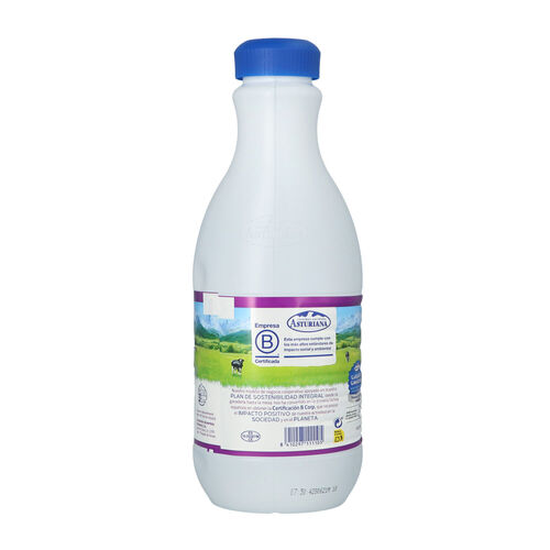 LECHE SEMIDESNATADA SIN LACTOSA CENTRAL LECHERA ASTURIANA 1,5L image number