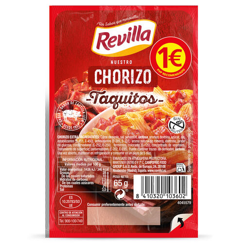 Taquitos chorizo REVILLA 65g image number