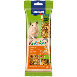 Snack para h&aacute;mster barrita Kracker con miel y s&eacute;samo VITAKRAFT 2x56g