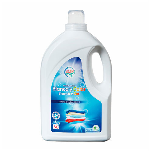 DETERGENTE LÍQUIDO ROPA BLANCA COLOR PLUS MAX 50 lavados image number