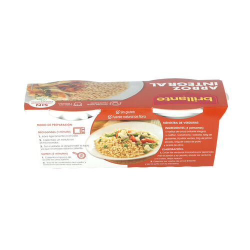 Arroz BRILLANTE Integral 125g pack 2 image number