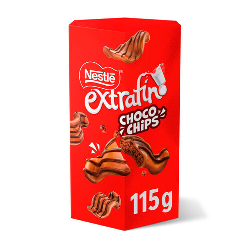 CHOCO CHIPS CRUJIENTES CON CHOCOLATE CON LECHE EXTRAFINO NESTLE 115g image number