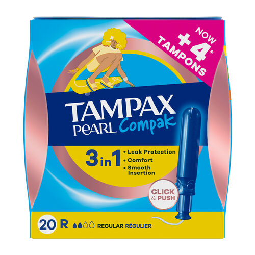 Tampones Regular Pearl Compak TAMPAX 20uds image number