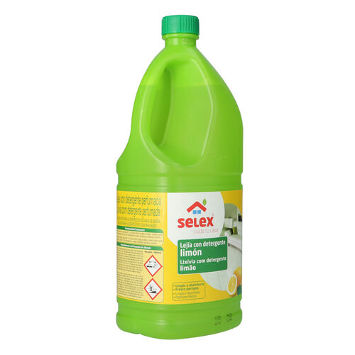 Lejia con detergente SELEX limon 2L image number