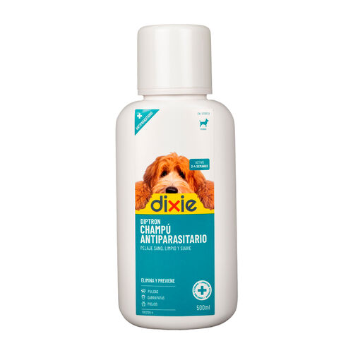 CHAMPU ANTIPARASITARIO PARA PERRO DIXIE 500ml image number