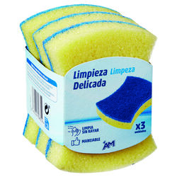 Estropajo para limpieza delicada AM 3uds