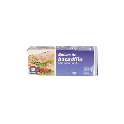 BOLSA PARA BOCADILLO SELEX 30 BOLSAS image number