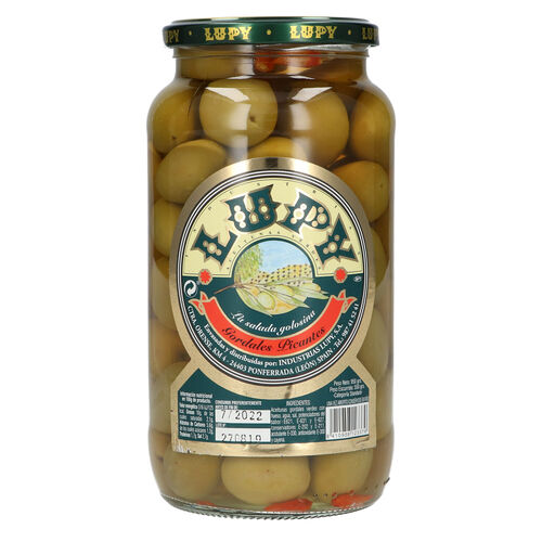 Aceituna gordal picante LUPY tarro 950g image number