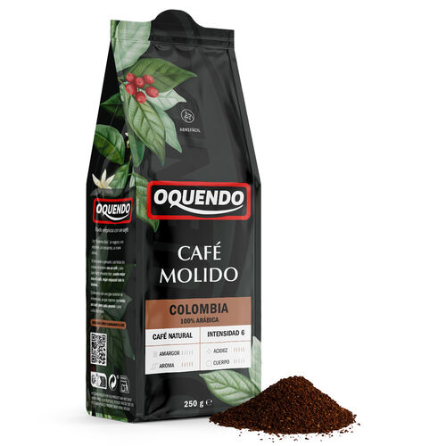 Caf&eacute; molido Colombia 100% Ar&aacute;bica OQUENDO 250g image number