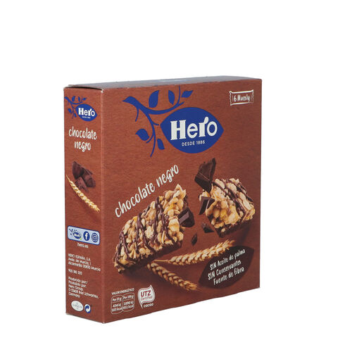 BARRITAS MUESLY CHOCO NEGRO CORNY PACK 6x25g image number