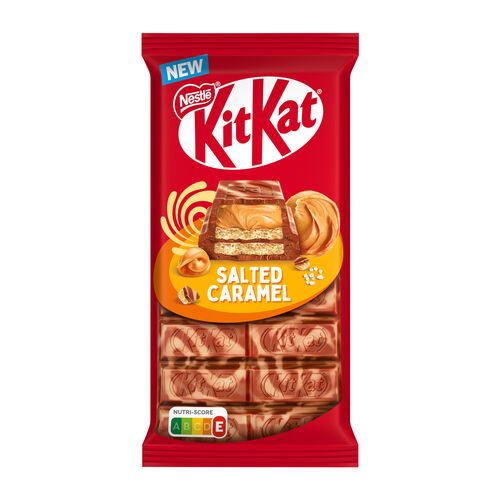Chocolate salted caramel kik-kat 99g image number