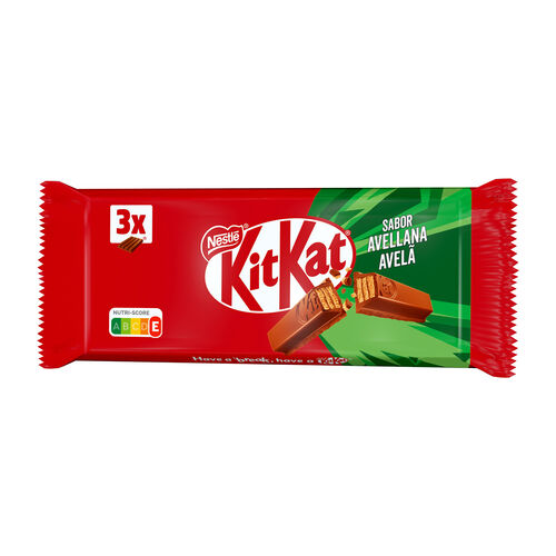 Chocolatina KIT-KAT avellana 41,5g 3uds image number