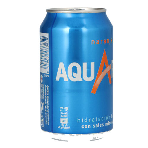 Bebida isot&oacute;nica AQUARIUS naranja lata 33cl image number