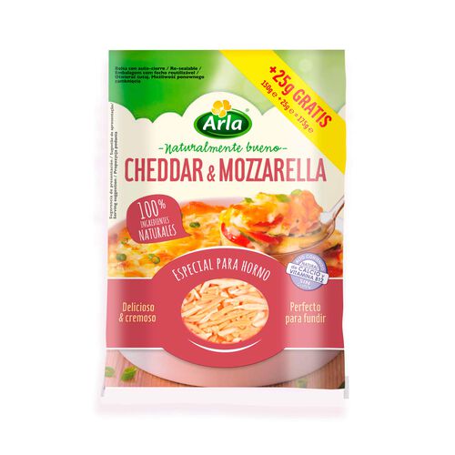 Queso rallado Cheddar y Mozzarella ARLA 150g image number