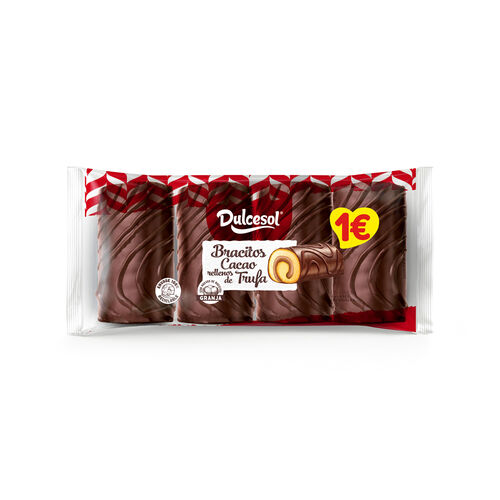 Bracitos de cacao rellenos de Trufa DULCESOL 140g image number