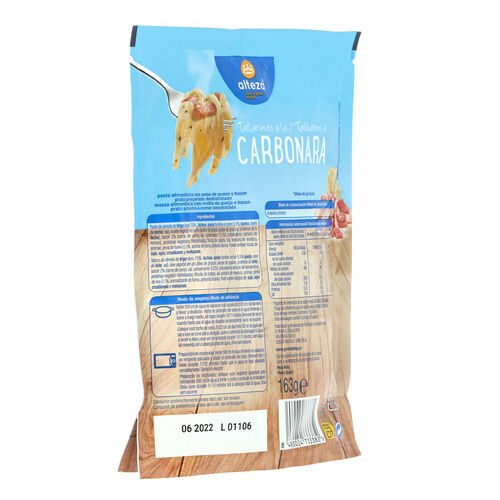 TALLARINES ALTEZA CARBONARA 163g image number