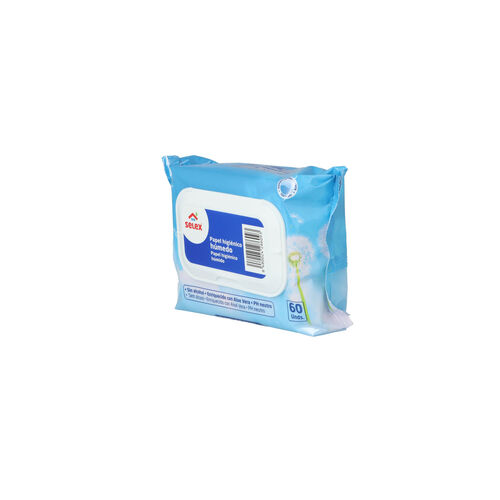 PAPEL HIGIENICO HUMEDO SELEX 60uds image number