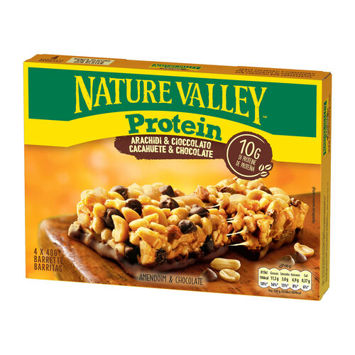Barrita con proteína cacahuete & chocolate NATURE VALLEY 4x40g image number