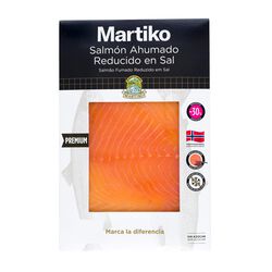 Salm&oacute;n ahumado bajo en sal MARTIKO 80g