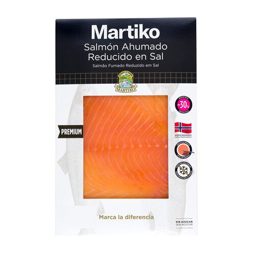 Salm&oacute;n ahumado bajo en sal MARTIKO 80g image number