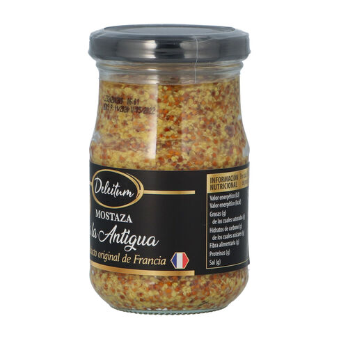 Salsa de mostaza a la Antigua Dijon DELEITUM 190g image number