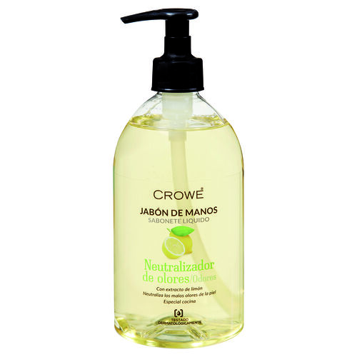 Jab&oacute;n de manos neutralizador de olores CROWE 500ml image number