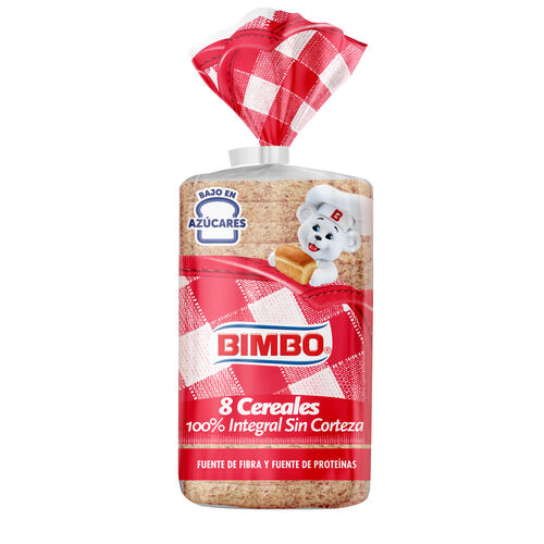 PAN BIMBO 8 CEREALES S/CORTEZA 450g. image number