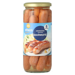 SALCHICHAS ALTEZA BOCKWURST TARRO 520g