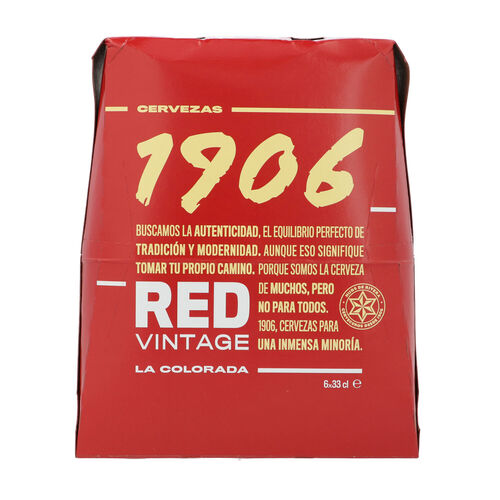 Cerveza 1906 red vintage 33cl pack 6 botellas image number
