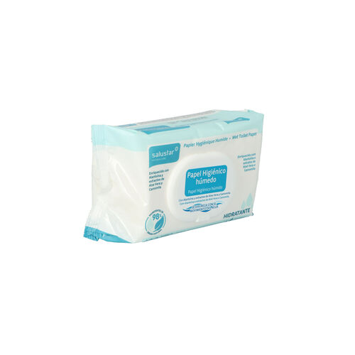 PAPEL HIGIENICO HUMEDO SALUSTAR CON TAPA 100uds image number