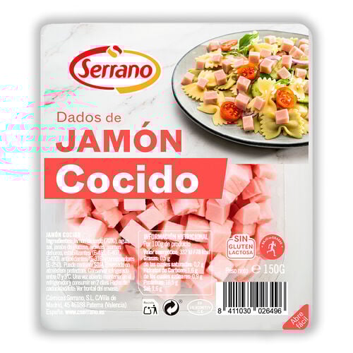 Dados de jam&oacute;n cocido C&Aacute;RNICAS SERRANO 150g image number