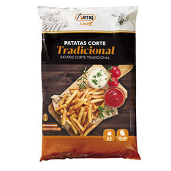 Patatas fritas congeladas corte Tradicional ARTIQ 1kg