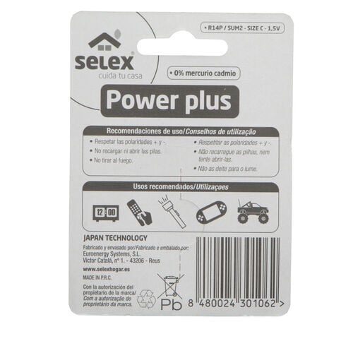 PILA LR14-15V PACK 2uds image number
