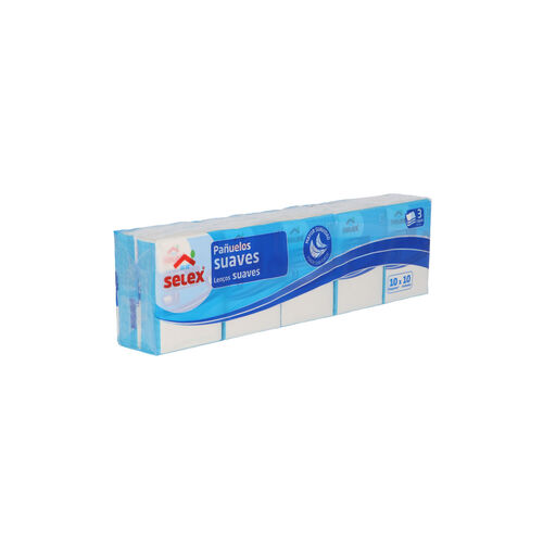 Pa&ntilde;uelos de papel SELEX Mini 3 capas pack 10uds image number
