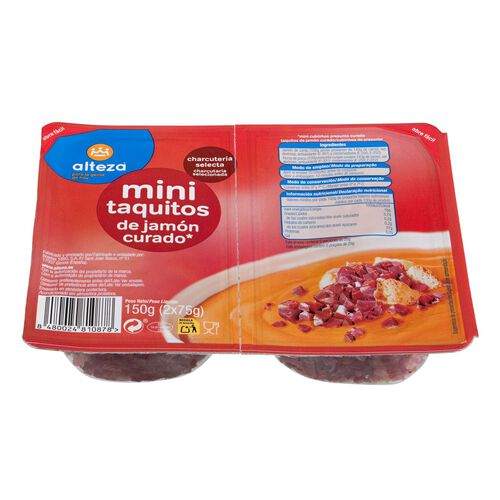 JAMON CURADO ALTEZA MINITAQUITOS PACK 2x75g image number