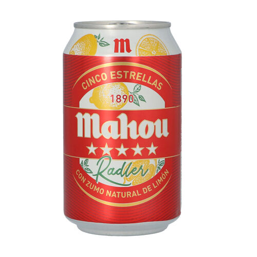 CERVEZA MAHOU RADLER LATA 33cl image number